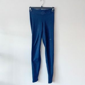 Nike workout pants, ankle length, high rise, navy, size XS